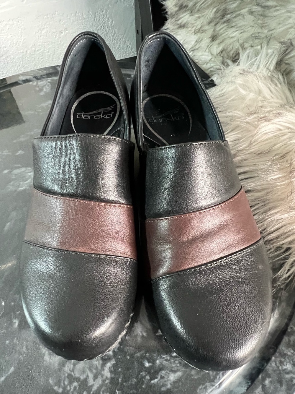 DANSKO Tenley Black Brown Professional Leather Clog - Picture 12 of 14